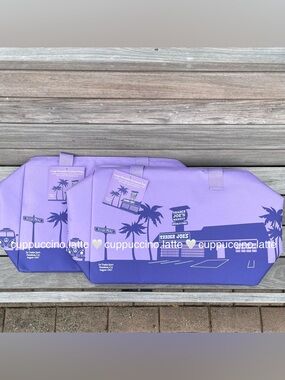 2 NWT✨Trader Joe’s 2026 Limited Edition Lilac Purple Rain Insulated Cooler Totes